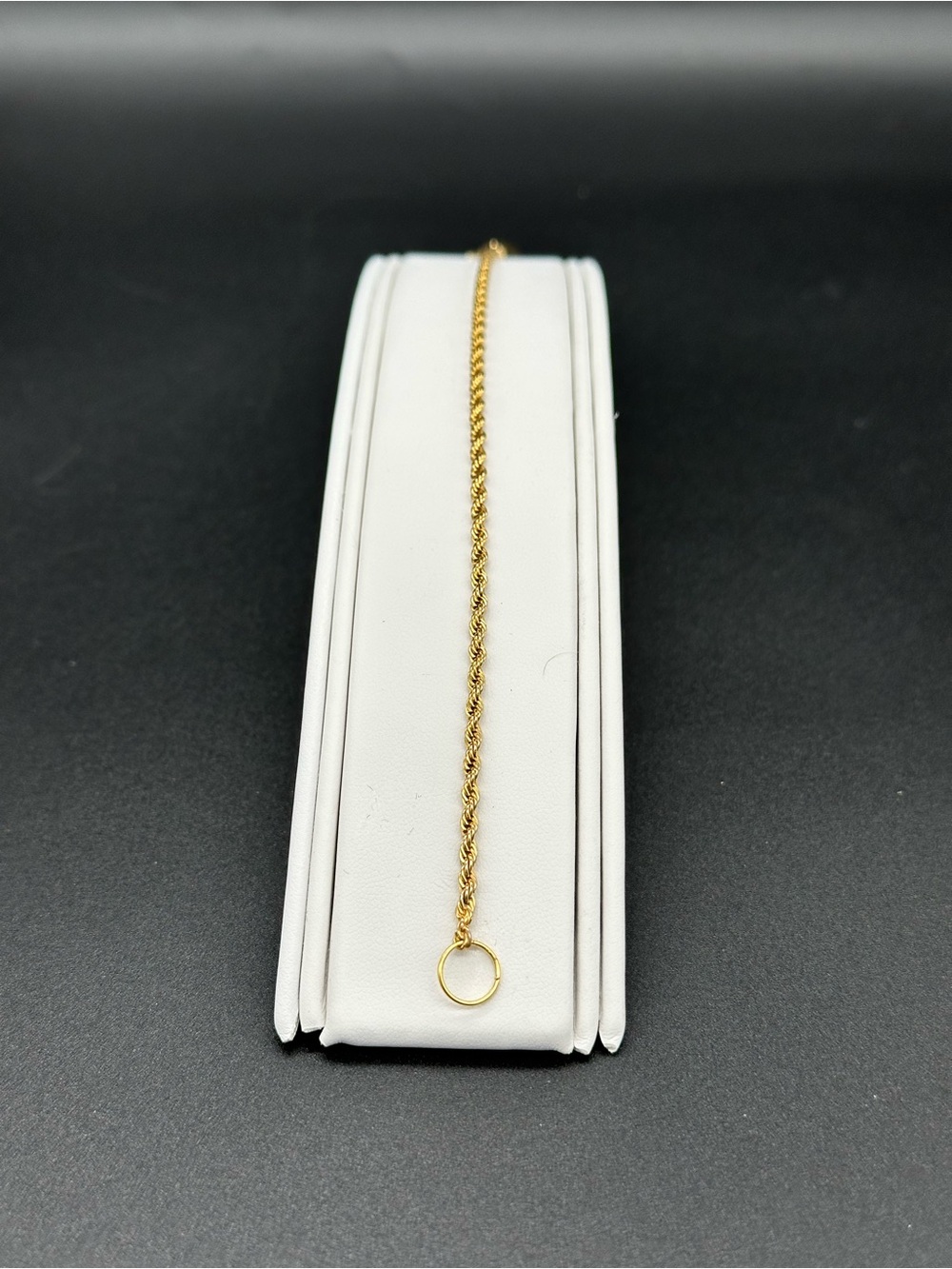 Vintage Sarah Coventry Stamped Gold Diamond-Cut Rope Chain Stacking Bracelet